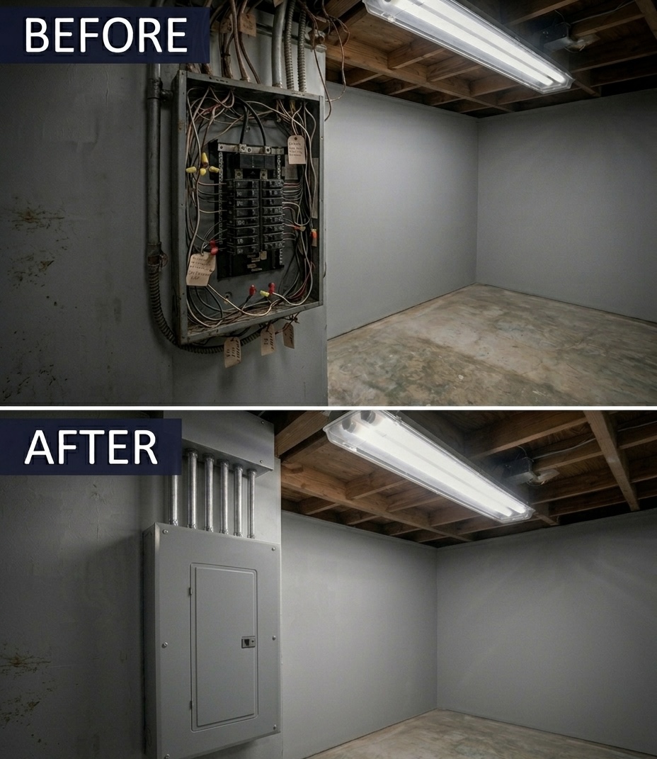 100 Amp electrical panel upgrade in Lincolnshire